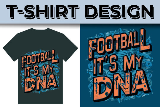 American Football sport game typography T shirt design template