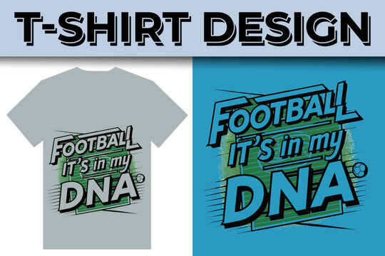 American Football sport game typography T shirt design template