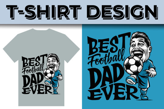 American Football sport game typography T shirt design template