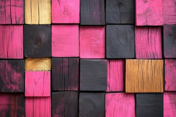 Poster - Wooden Wall Close Up