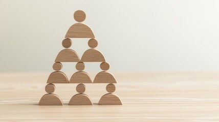 Poster - Business Hierarchy Chart with Workflow Automation Concept