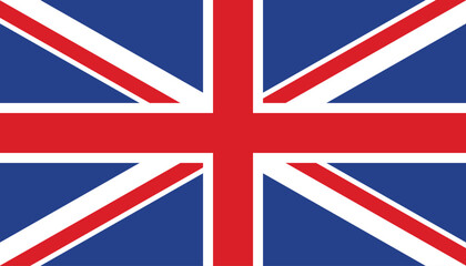 United Kingdom Flag. Europe country. Flat color. Vector sign.