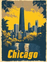 chicago-vintage-poster-free-stock-photo-public-domain-pictures