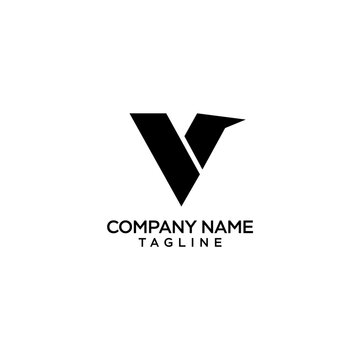 logo design letter w geometric concept
