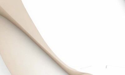 Poster - Elegant white background with subtle beige curve for projects.