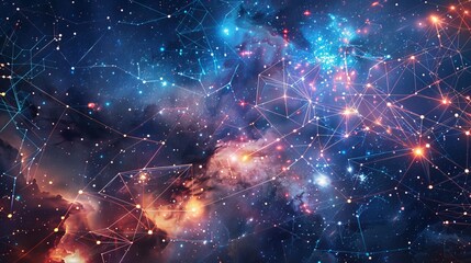 starry cosmic scene with glowing sacred geometry symbols representing new beginnings and spontaneity