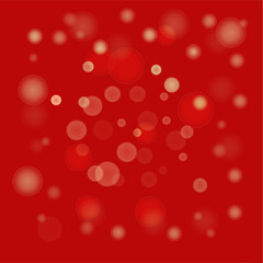 red background with bokeh christmas, new year shine decoration, sparkle effect, star geow, shine gli