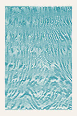 Poster - Wave pattern print. Wall art. Modern art. Created with Generative AI technology