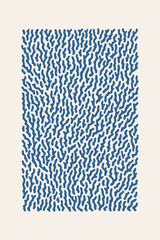Poster - Coral pattern print. Wall art. Modern art. Created with Generative AI technology