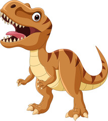Wall Mural - illustration of cartoon tyrannosaurs rex