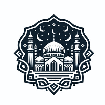 Symmetrical Mosque Logo set