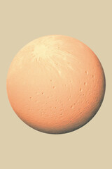 Poster - Minimalist Moon print. Wall art. Modern art. Created with Generative AI technology