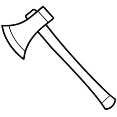 Forester’s Axe Vector line art.