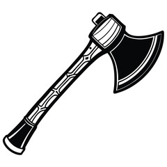 Forester’s Axe Vector silhouette.