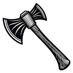 Forester’s Axe Vector silhouette.