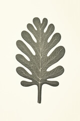 Poster - Leaf print. Wall art. Modern art. Created with Generative AI technology