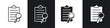 © ramsey - Inspection icon vector icon set black filled and outlined style.