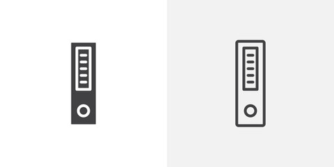 Poster - Binder icon vector icon set in black and white color.