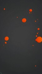 Poster - Animated orange dots on a dark gray background, vertical video.