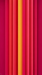 Poster - Bright vertical stripes in red and orange shades, vertical video.