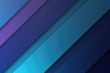 Poster - Abstract Diagonal Stripes of Blue and Purple Hues