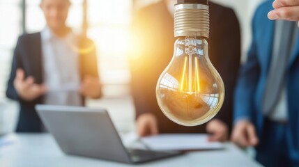 Poster - innovative ideas and inspiration in business meeting