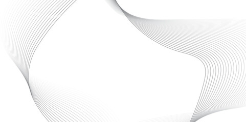 Poster - grey lines abstract smooth background. gray background with abstract line waves vector illustration.