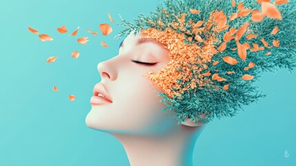 Poster - A digital portrait illustration depicting a person with intricate details and realistic features, showcasing the artist technical skill.