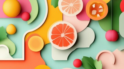 Poster - A vibrant illustration showcasing a food recipe, featuring colorful ingredients and a tempting presentation.