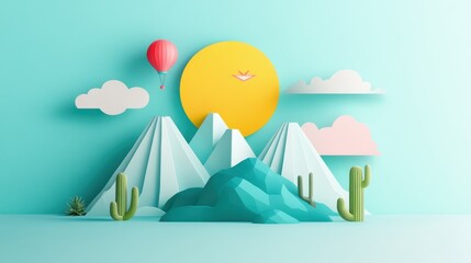 Poster - A minimalist illustration highlighting a brand logo and slogan, creating a memorable and impactful visual.