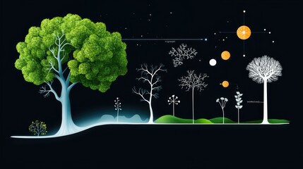 Poster - A scientific diagram representing a complex biological process, using visual elements to explain the steps involved.