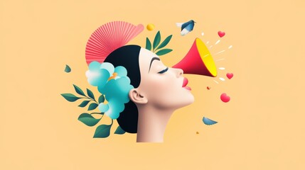 Poster - Person sharing a visually appealing infographic illustration on their social media profile.