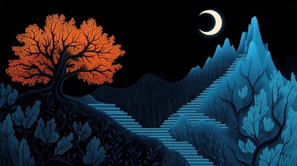 Poster - Online portfolio website featuring a gallery of impressive illustrations with detailed descriptions.
