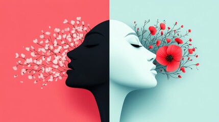 Poster - Contrast between traditional and modern illustration styles, highlighting the evolution of visual art.