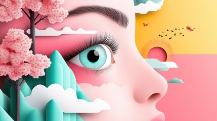 Poster - Illustration showcasing various trending illustration techniques and color palettes from 2023.