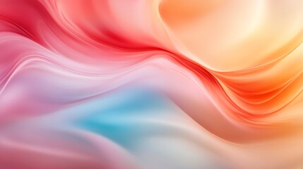 Poster - a mesmerizing composition showcases smooth, undulating curves of red, turquoise, and gold liquid tex