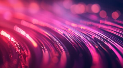 Poster - This abstract composition features vibrant neon lines and geometric shapes contrasted sharply against a dark backdrop. The glitch effect adds a sense of digital disruption