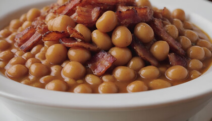 Wall Mural - maple baked beans with bacon