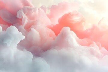 Poster - Soft pastel clouds in the sky