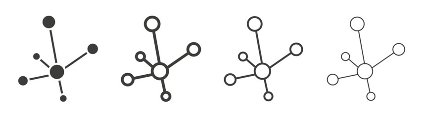 Network liner icon vector set.