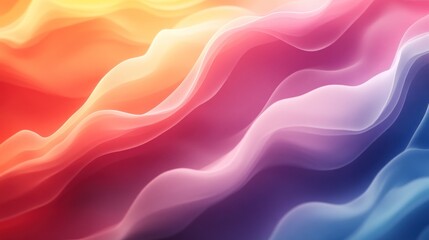 Sticker - Abstract Colorful Wavy Background