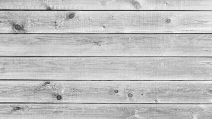 Poster - A white gray wooden texture background with a few wooden planks