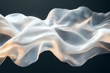 Wall Mural - abstract flowing mesh design