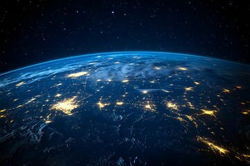 Wall Mural - earth at night