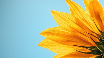 Wall Mural -   Sunflower against blue sky