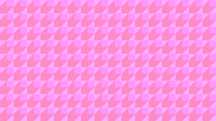 Poster - Abstract background of seamless pattern of pink squares with shadows. High resolution full frame modern geometric background for Valentine's Day, love and romantic celebration. Copy space.