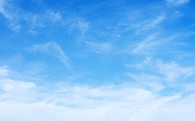 Wall Mural - blue sky with white clouds.