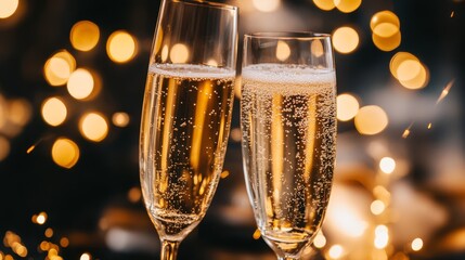 Cheers. Champagne celebration background