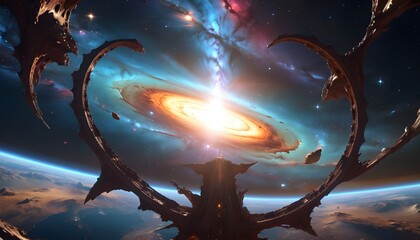 Wall Mural - cosmic vortex from alien world