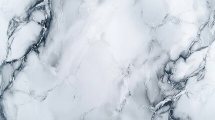 Poster - Smooth marble surface with a pattern of grey and white veins creating an abstract composition that can be used as a background